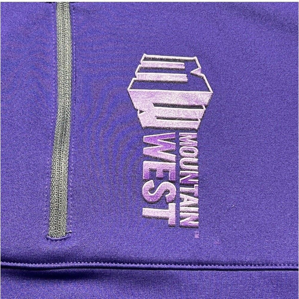 Nike Golf Shirt‎ Womens XL Standard Therma Fit Purple Mountain West Fleece Zip - Picture 4 of 14